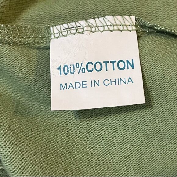 NWT ZAFUL Solid Green Graphic Tee Shirt It’s a Tea Shirt Short Sleeve size M - Picture 10 of 11